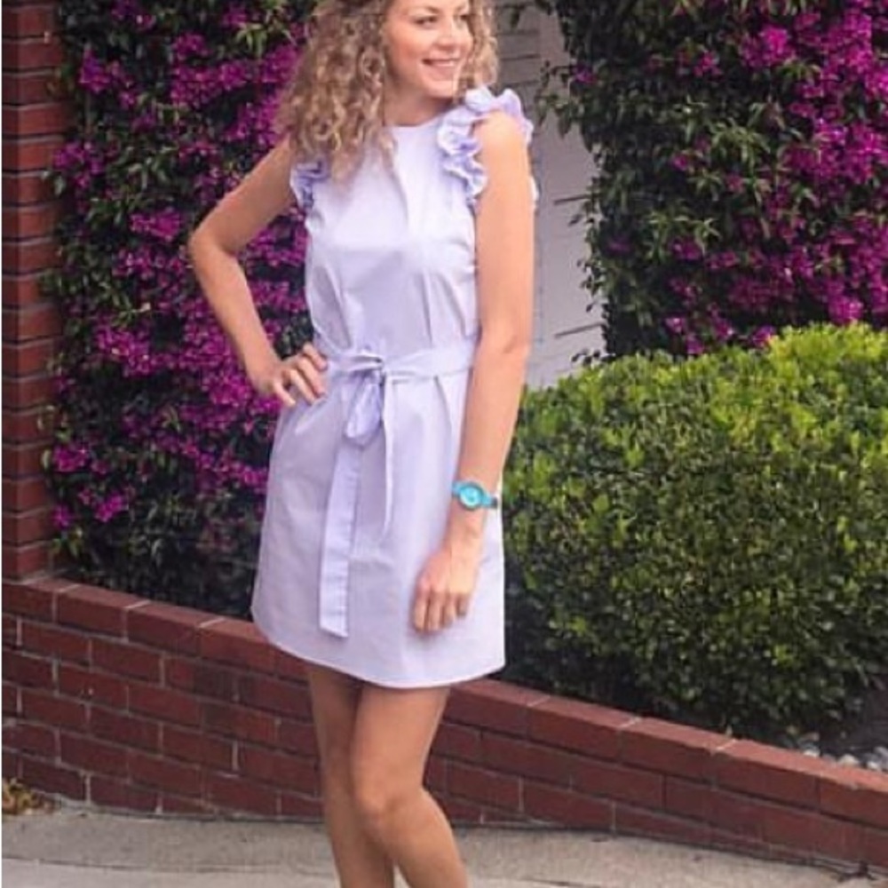 Michael Kors Light Purple Ruffle Mini Dress